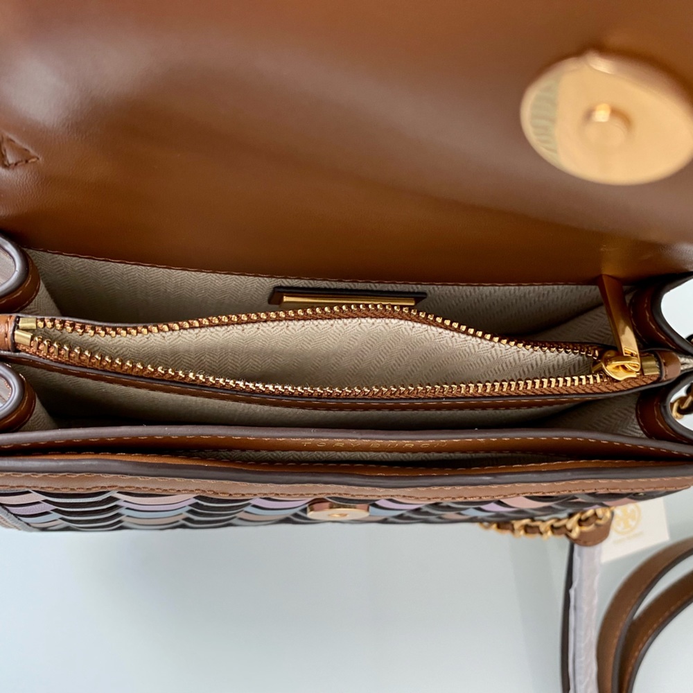 💕 Tory Burch Britten Woven Convertible Crossbody 💕 - Picture 6 of 13